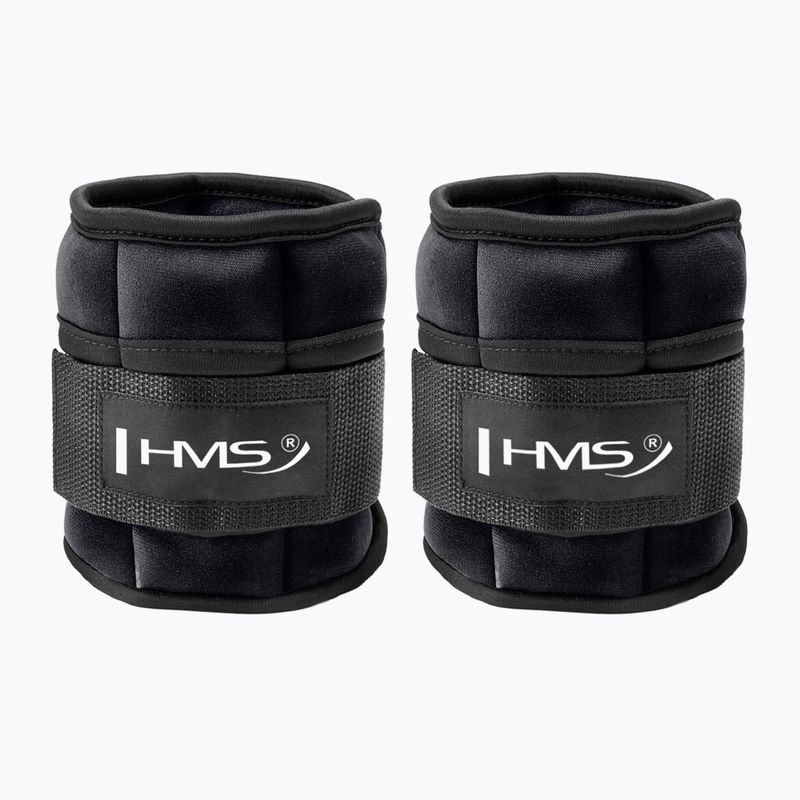 Svarmenys čiurnai ir riešui HMS ONK03 1,5 kg 2 vnt., juodos spalvos