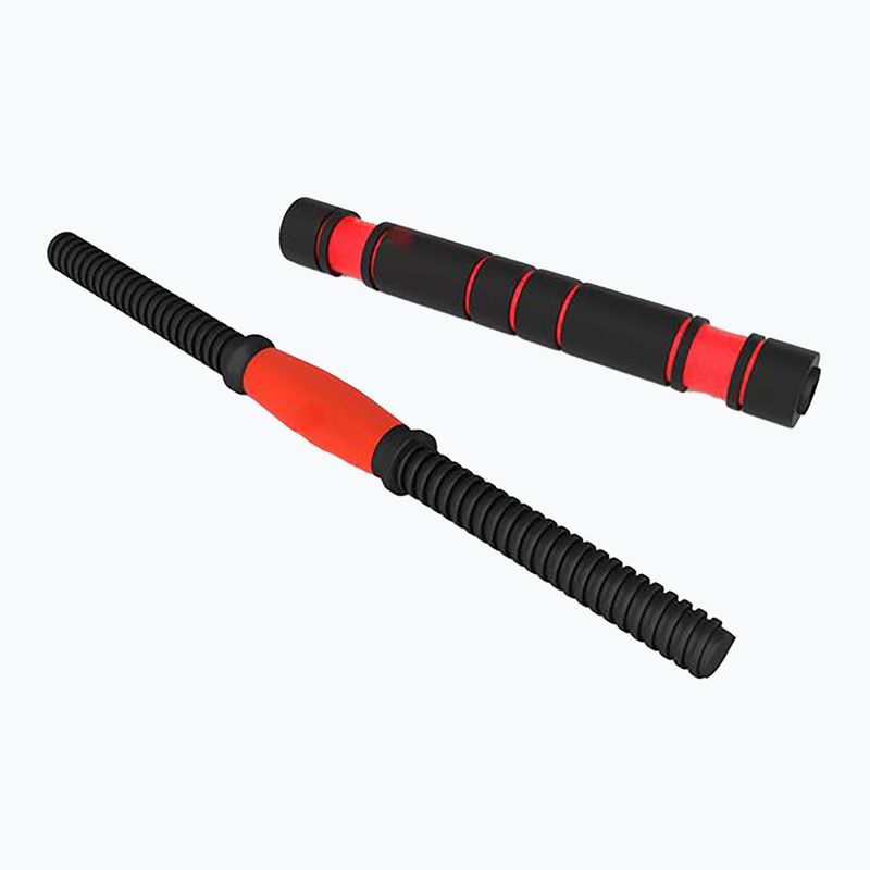 HMS SGN120 Pro Set 6W1 20 kg svarmenų rinkinys juoda/raudona 3