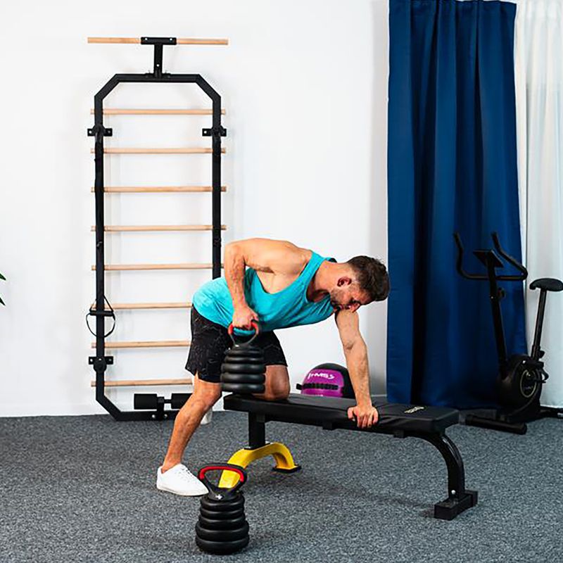 HMS SGN120 Pro Set 6W1 20 kg svarmenų rinkinys juoda/raudona 9