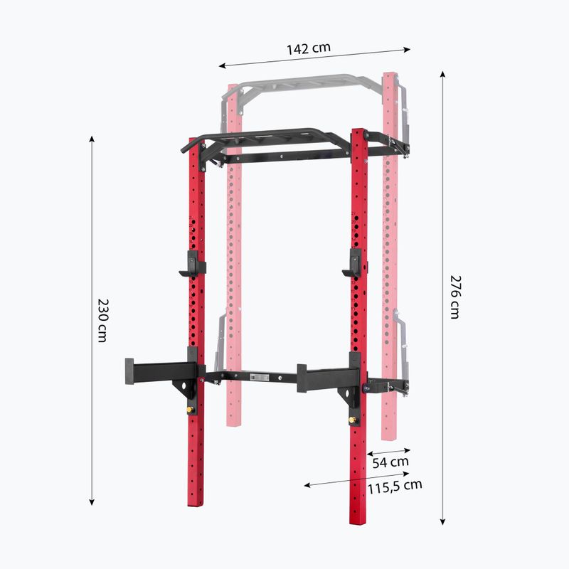 Sulankstomas treniruoklis HMS KLT23 red/black 7