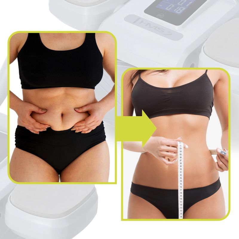 Automatinis ratas skirtas treniruoti pilvo raumenis su ekranu HMS KA08 pilkas 17