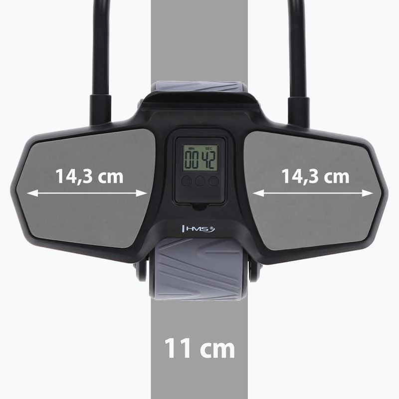Automatinis ratas skirtas treniruoti pilvo raumenis su atrama HMS KA10 juodas 7