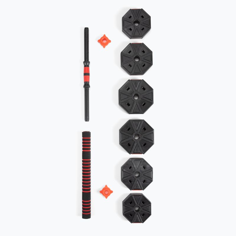 HMS štangos rinkinys su keičiamais svarmenimis Sgc30 juoda-raudona 17-57-031 7