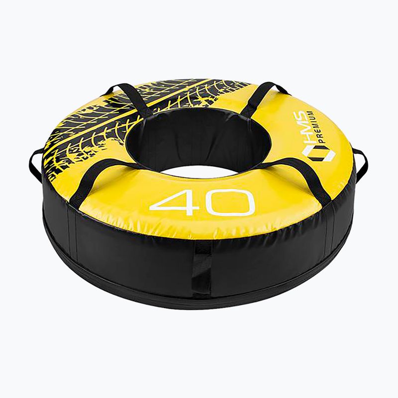 Treniruotės padanga HMS PYT01 Premium 40 kg juoda/geltona 3