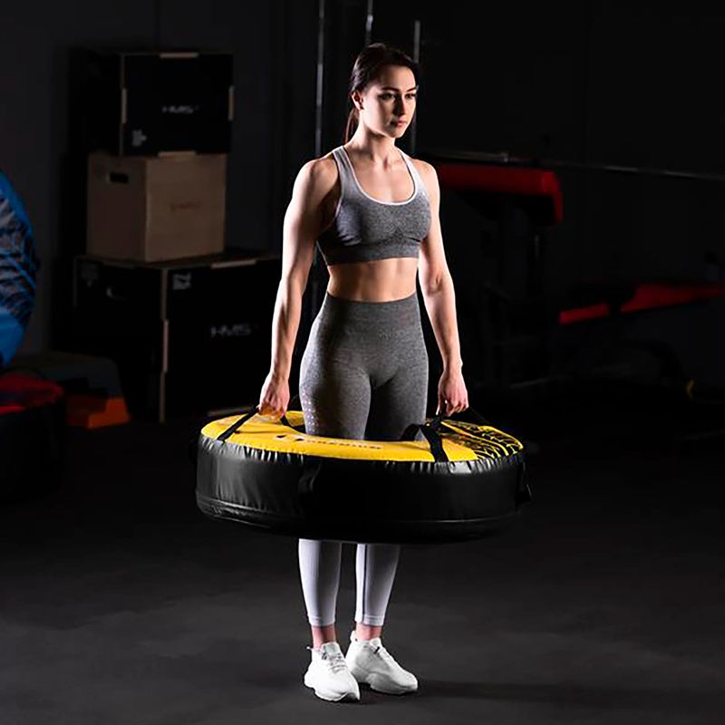 Treniruotės padanga HMS PYT01 Premium 40 kg juoda/geltona 9