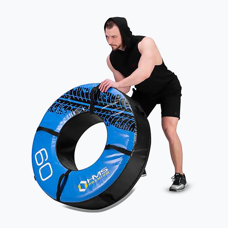 Treniruotės padanga HMS PYT02 Premium 60 kg juoda/mėlyna 8