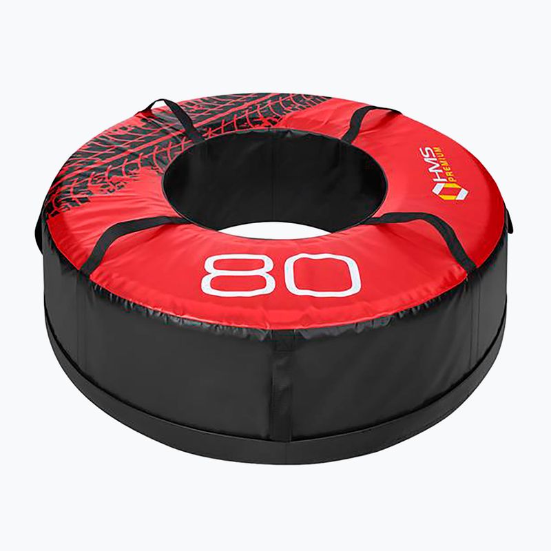Treniruotės padanga HMS PYT03 Premium 80 kg juoda/raudona 3