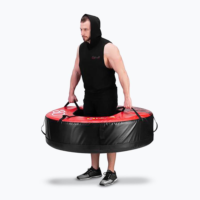 Treniruotės padanga HMS PYT03 Premium 80 kg juoda/raudona 7