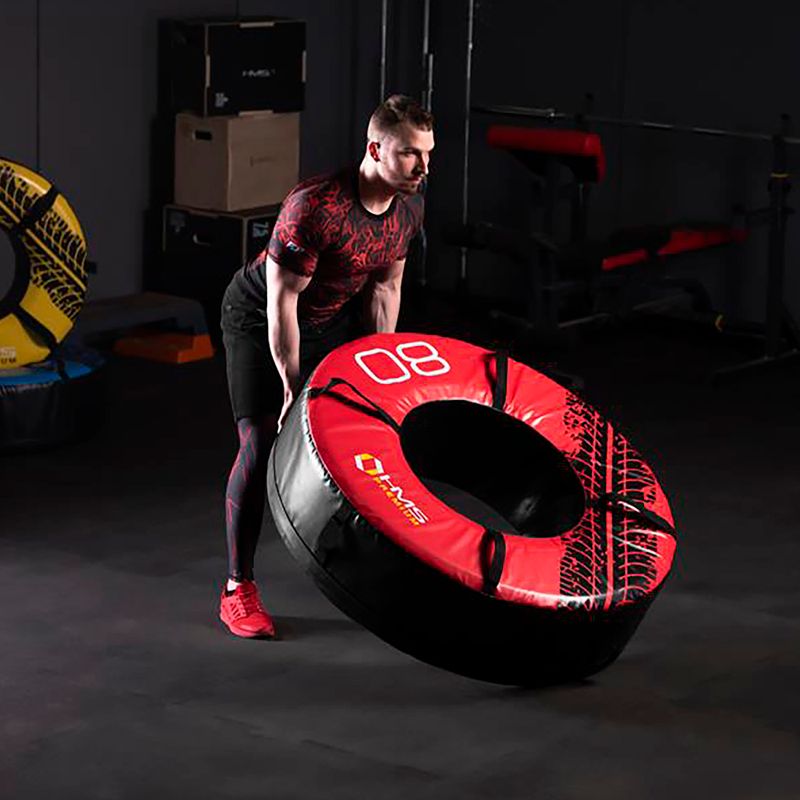 Treniruotės padanga HMS PYT03 Premium 80 kg juoda/raudona 11