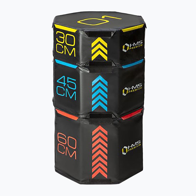 HMS PYOBS01 "Octagon Premium" įvairiaspalvių plyometrinių dėžių rinkinys 2