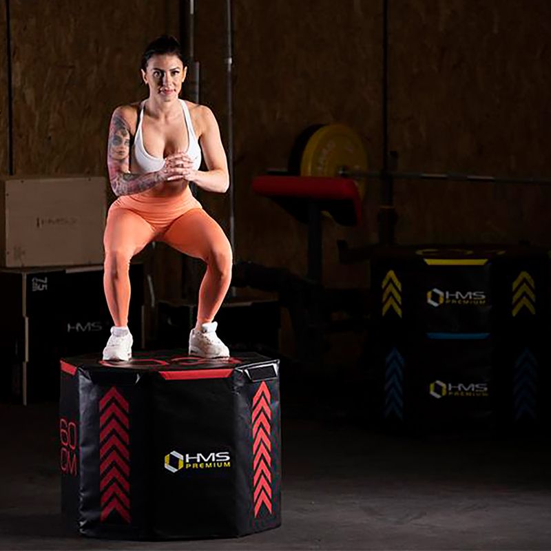 HMS PYOBS01 "Octagon Premium" įvairiaspalvių plyometrinių dėžių rinkinys 9