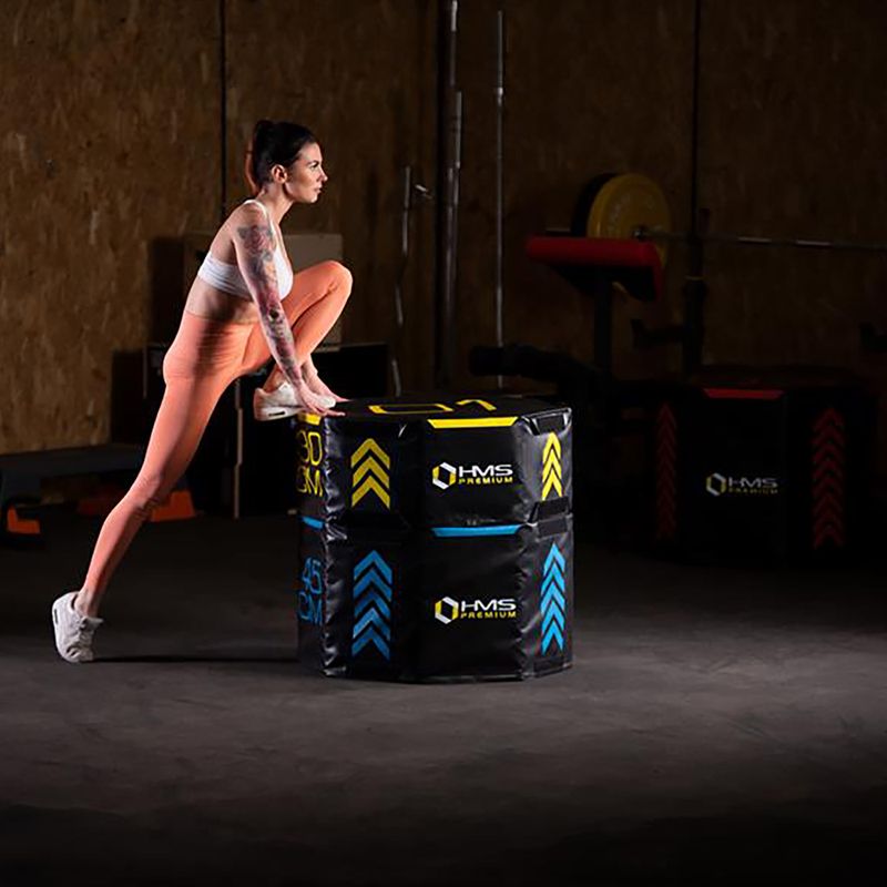 HMS PYOBS01 "Octagon Premium" įvairiaspalvių plyometrinių dėžių rinkinys 10