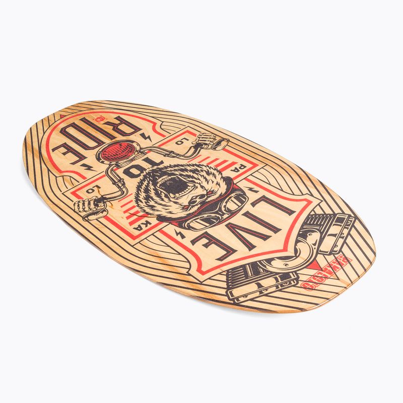 Skimboardas PAKALOLO Ride L/XL juoda ir smėlio spalvos PK-17827