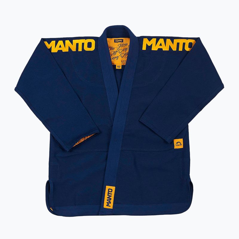 GI vyriškos braziliškojo džiudžitsu MANTO X4 navy blue MNG978 2