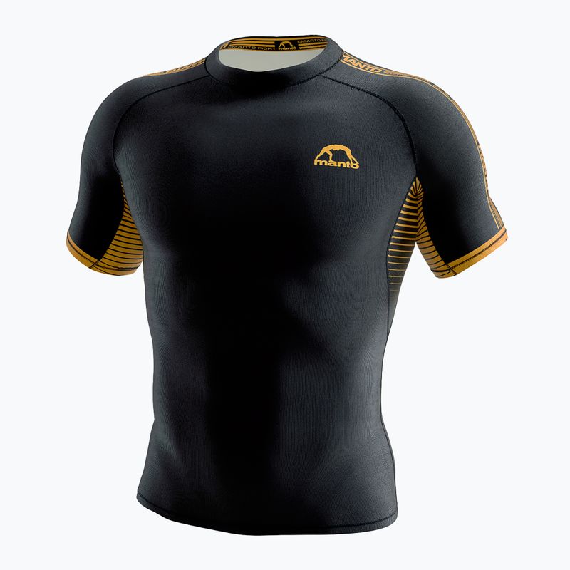 MANTO Stripe 2.0 vyriškas marškinėliai su juoda juosta MNR851_BLK_2S