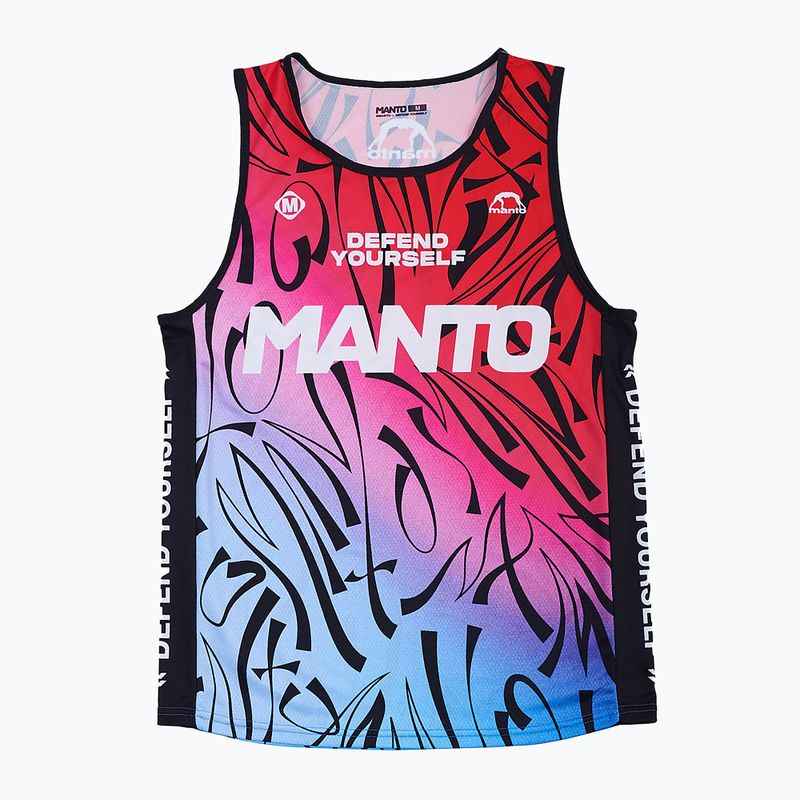 Vyriškas treniruočių marškinėlis MANTO Multi Gradient red-blue MNR512
