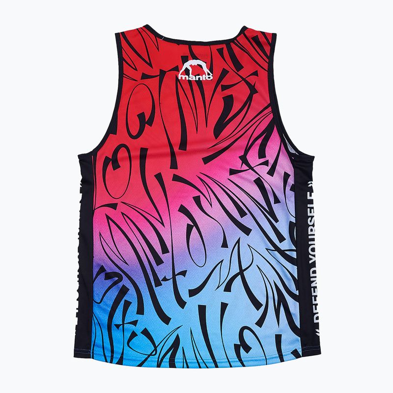 Vyriškas treniruočių marškinėlis MANTO Multi Gradient red-blue MNR512 2