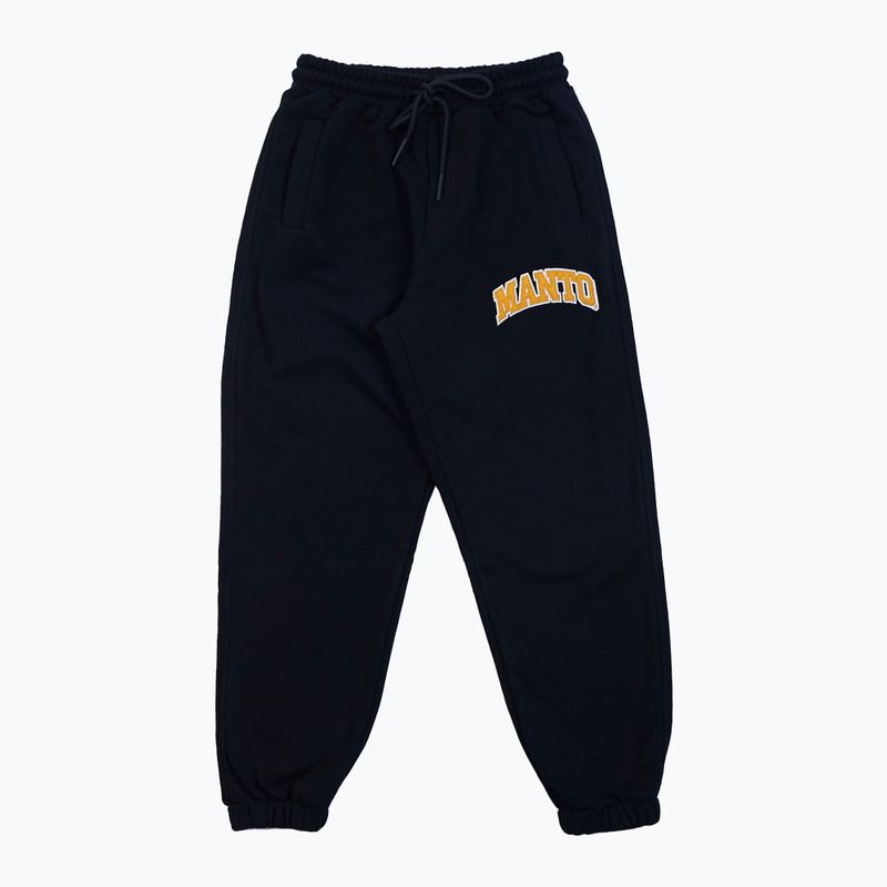MANTO vyriškos treniruočių kelnės Varsity black MNS546_BLK/YEL