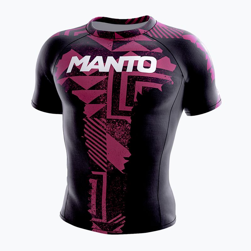 MANTO Vyriška apsauginė liemenėlė Fragments Rashguard black/red MNR867