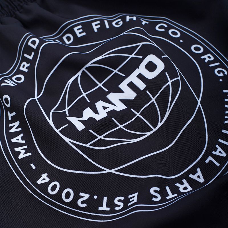 MANTO vyriški šortai Fragments juoda/raudona MNR868 4