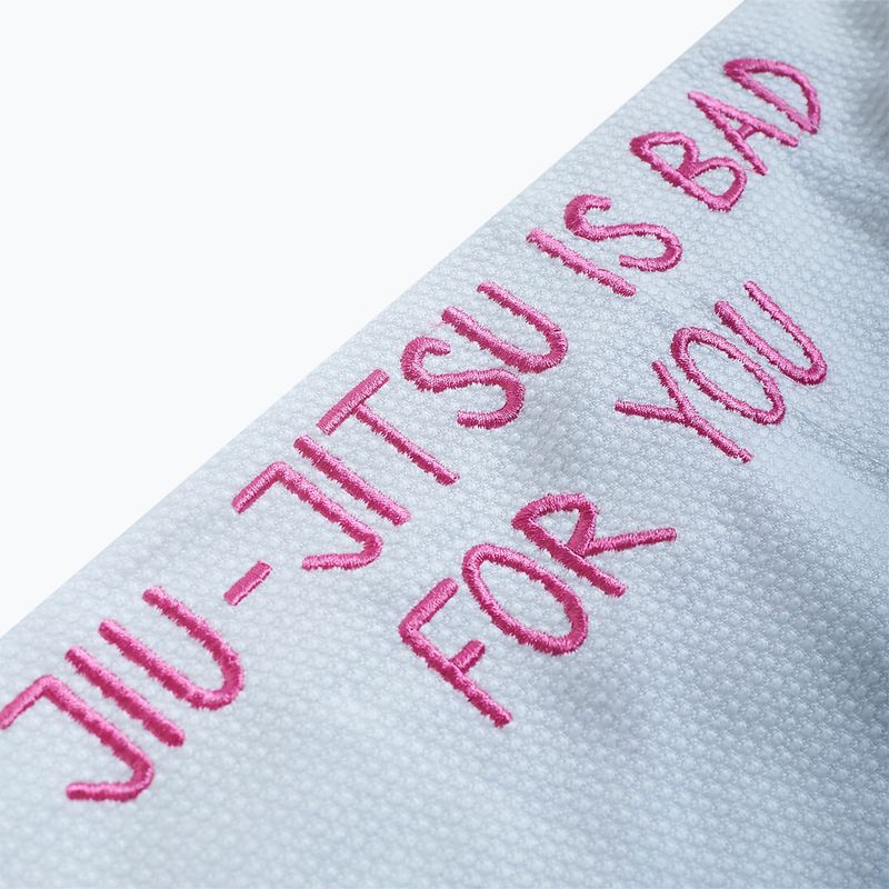 GI for Brazilian jiu-jitsu vyriška MANTO Balaclava balta MNG982_WHT/PIN 5