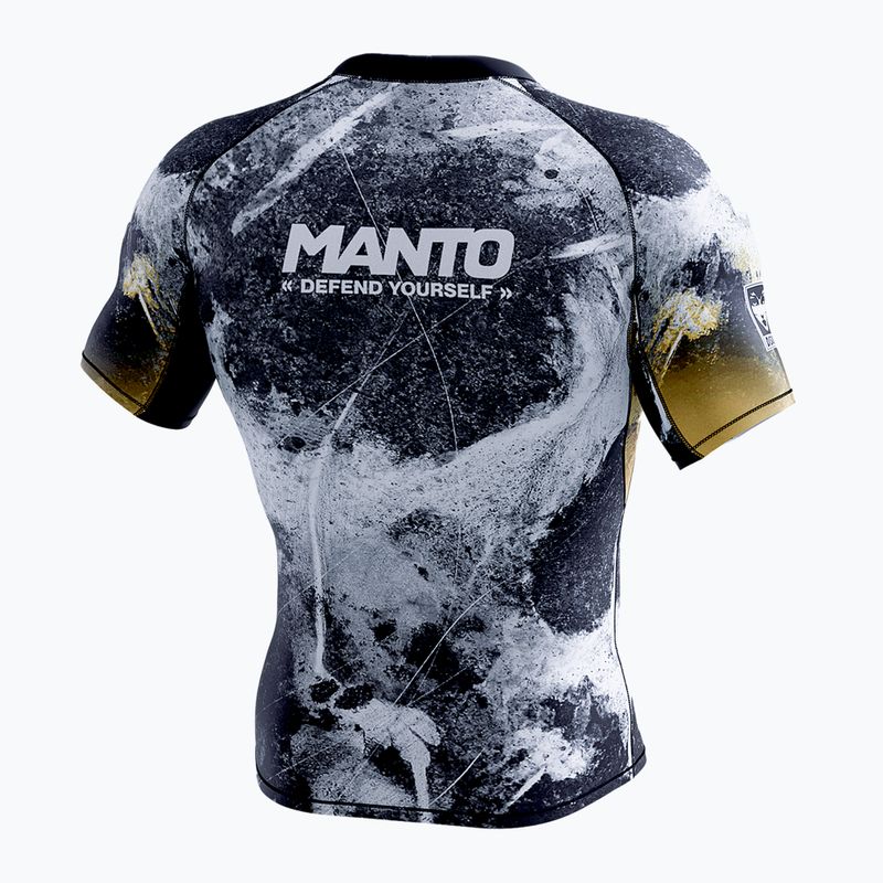 MANTO vyriškas marškinėlių apsiaustas Disobey navy blue MNR878_BLK 2