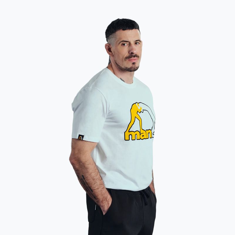 Vyriški marškinėliai MANTO Logo balta 3