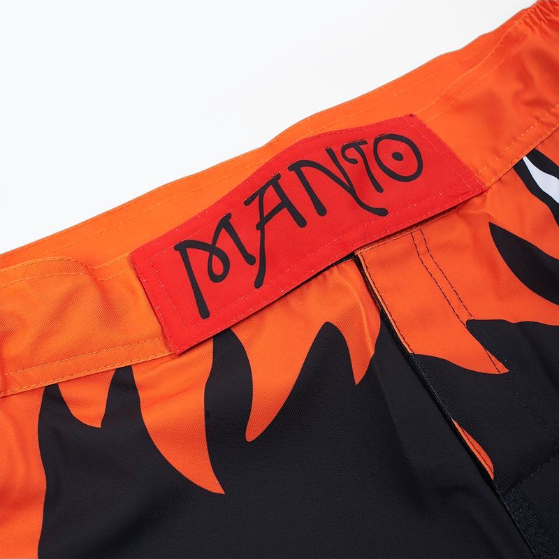MANTO Diablo vyriški treniruočių šortai juodai oranžiniai MNS507_BLK 5