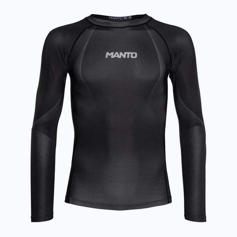 Rashguard vyriški marškinėliai ilgomis rankovėmis MANTO FLOW black