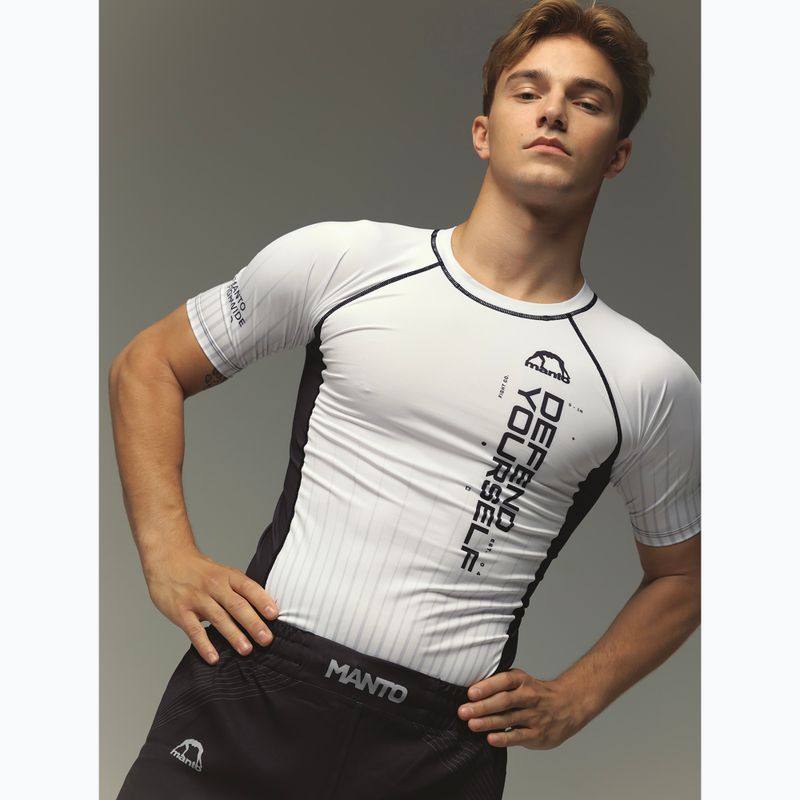 Rashguard vyriški marškinėliai MANTO Ranked white 7