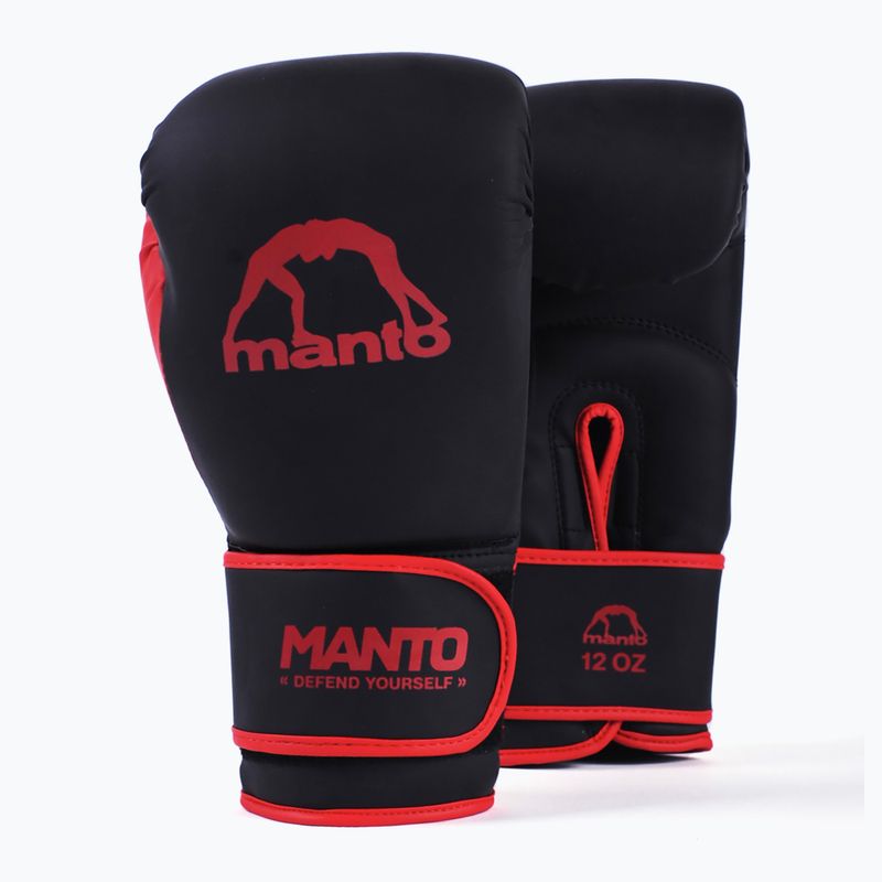 Essential bokso MANTO pirštinės juoda/raudona