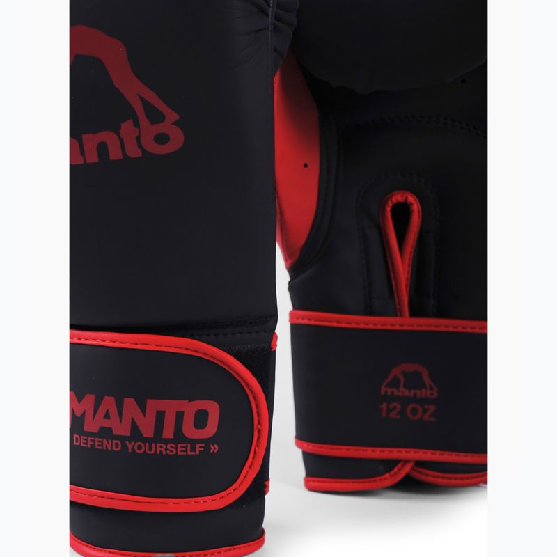 Essential bokso MANTO pirštinės juoda/raudona 3