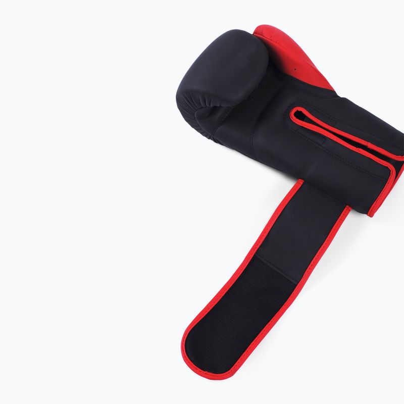 Essential bokso MANTO pirštinės juoda/raudona 4
