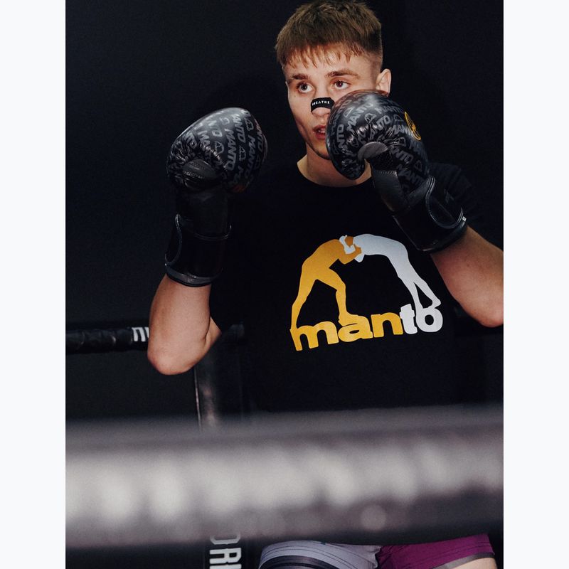 Vyriški marškinėliai MANTO Logo juoda 4