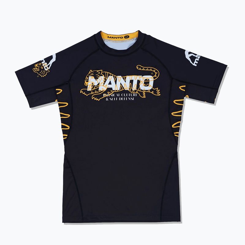 Marškinėliai MANTO Rashguard Wildcat juodi