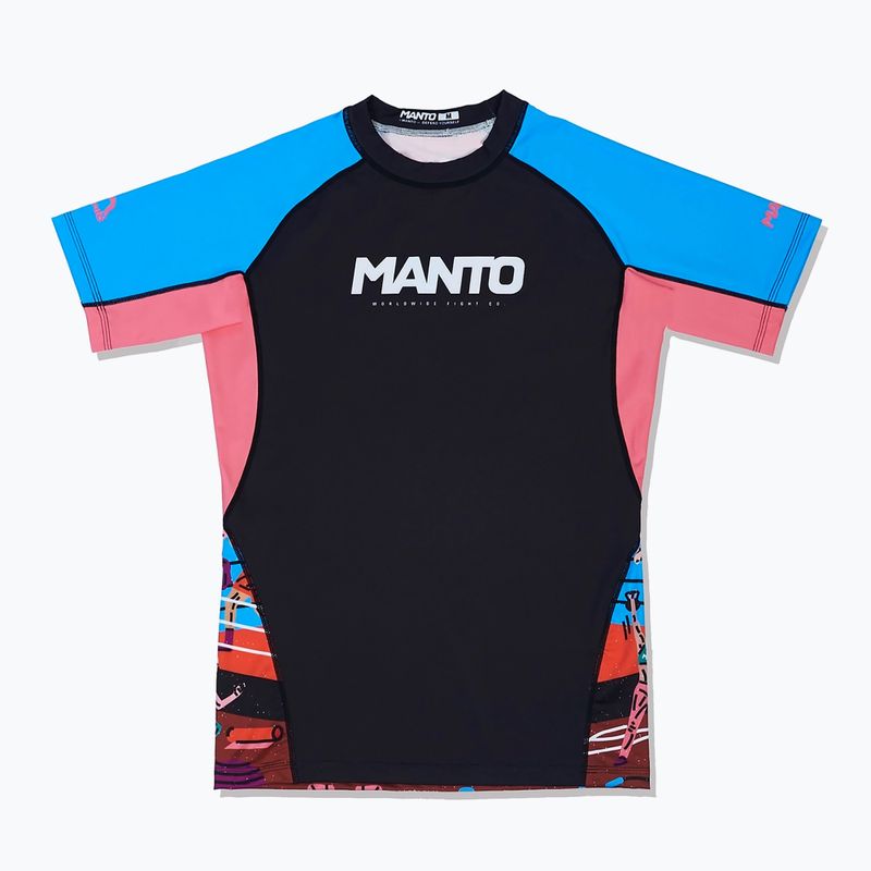 Marškinėliai MANTO Rashguard Gym 2.0 juodi 2