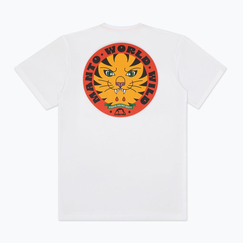 Vyriški marškinėliai MANTO Worldwild balti 2