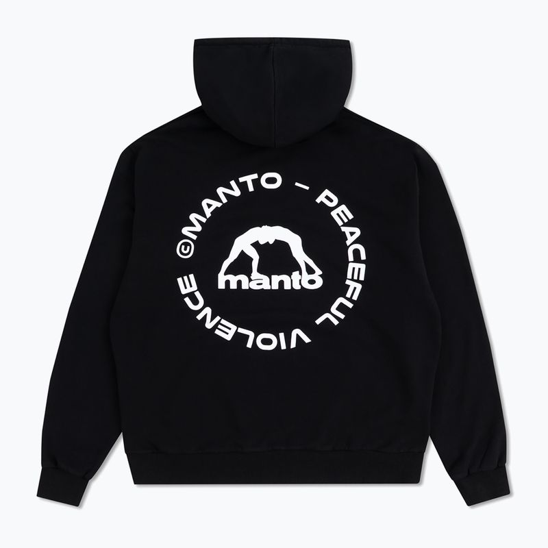 Vyriškas džemperis MANTO Label 25 Regular Hoody juodas 2