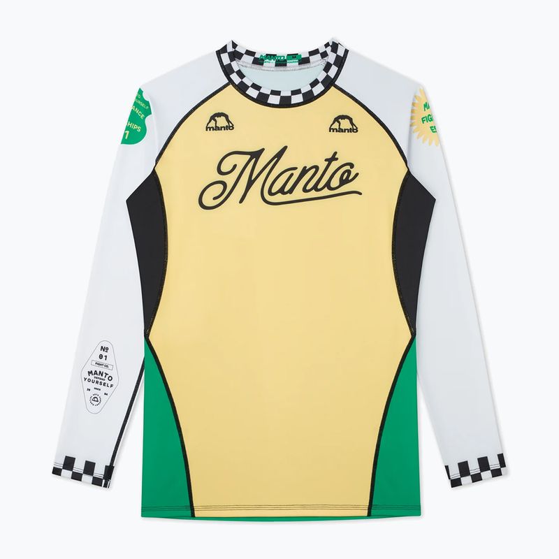Vyriškas rashguard ilgomis rankovėmis MANTO Cross multispalvis
