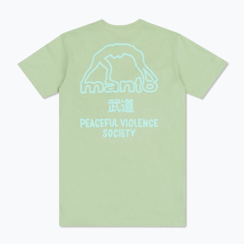 Vyriški marškinėliai MANTO Society 25 laimo spalvos 2