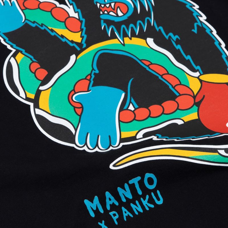 Marškinėliai MANTO X Panku Struggle juodi 2