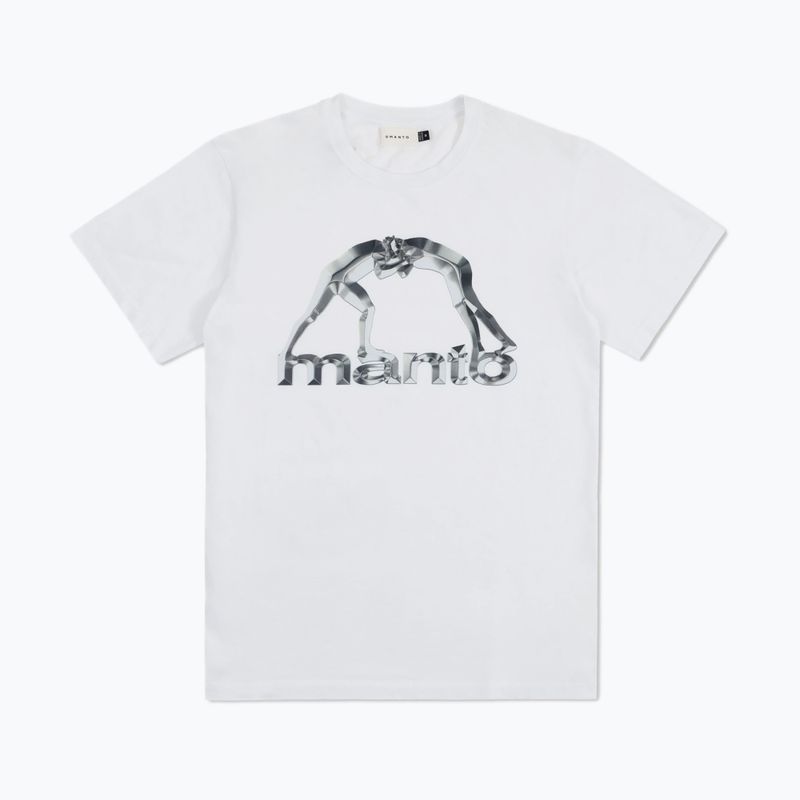 Marškinėliai MANTO Metal balti