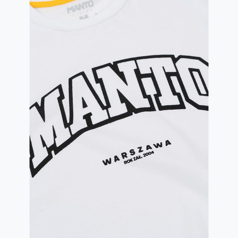 Marškinėliai MANTO Warszawa Oversize balti 2