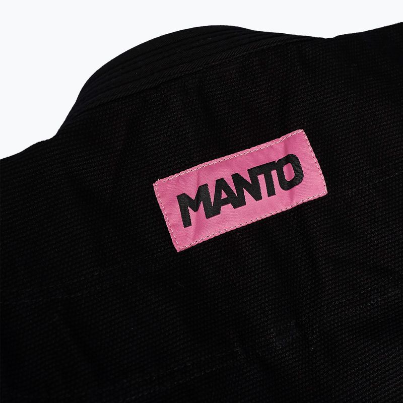 GI vaikiškas braziliškam džiudžitsu MANTO Rise 2.0 black/pink 3