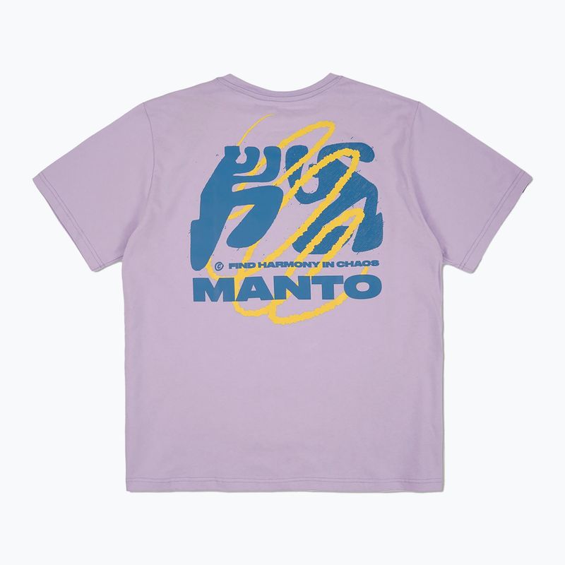 Moteriški marškinėliai MANTO Harmony Oversize alyvinė 2