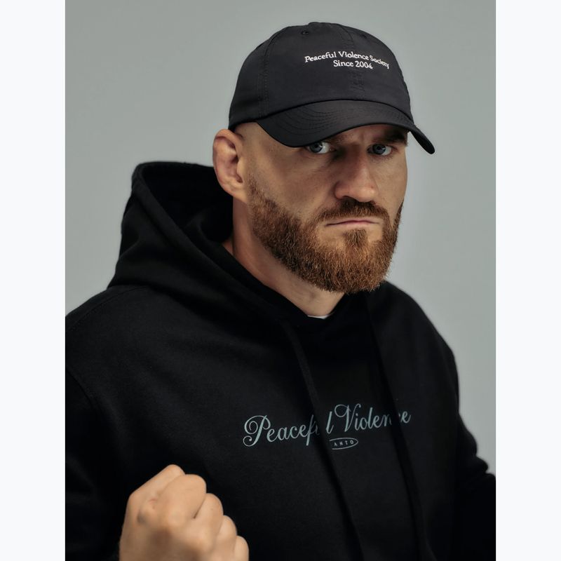 Vyriškas džemperis MANTO Peaceful Violence Hoody juodas 3