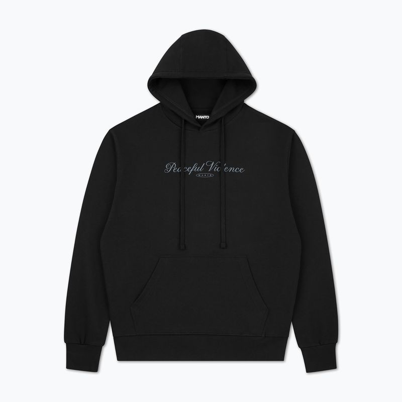 Vyriškas džemperis MANTO Peaceful Violence Hoody juodas 4