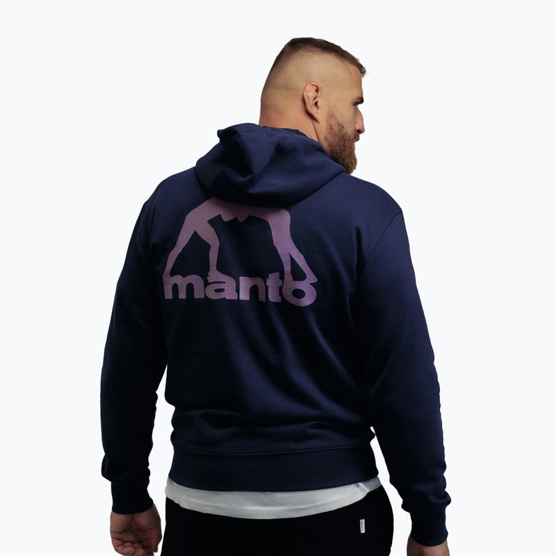 Vyriškas džemperis MANTO Peaceful Violence Hoody tamsiai mėlynas 2