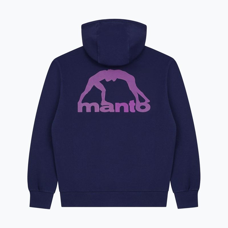 Vyriškas džemperis MANTO Peaceful Violence Hoody tamsiai mėlynas 6
