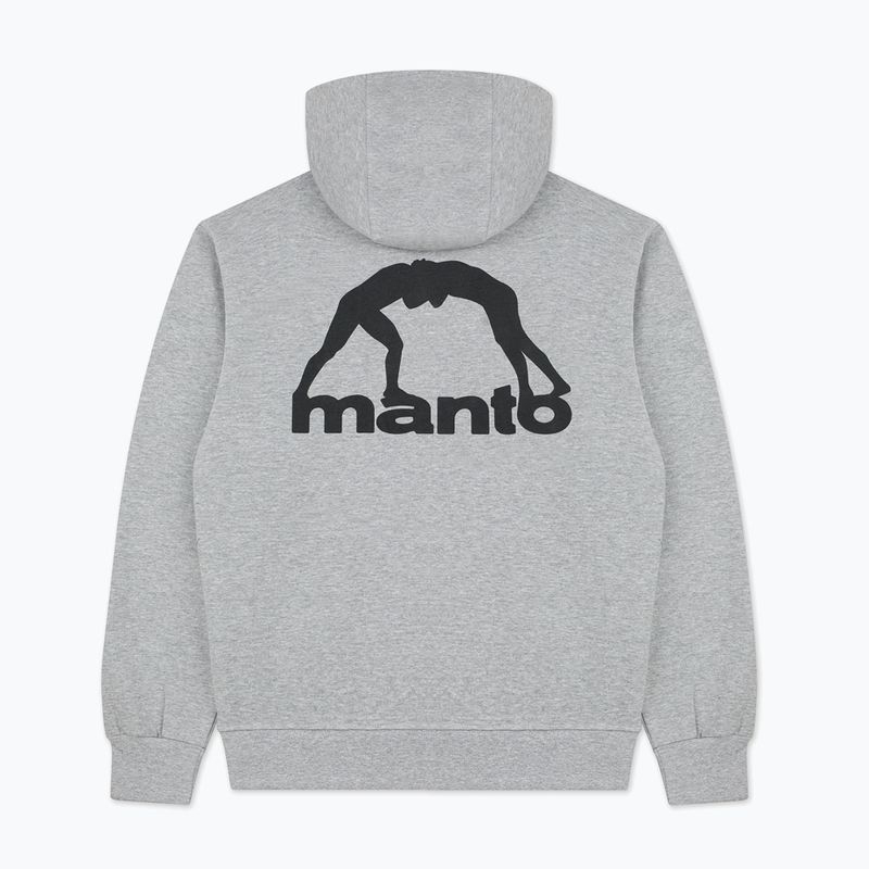 Vyriškas džemperis MANTO Peaceful Violence Hoody pilkas 5